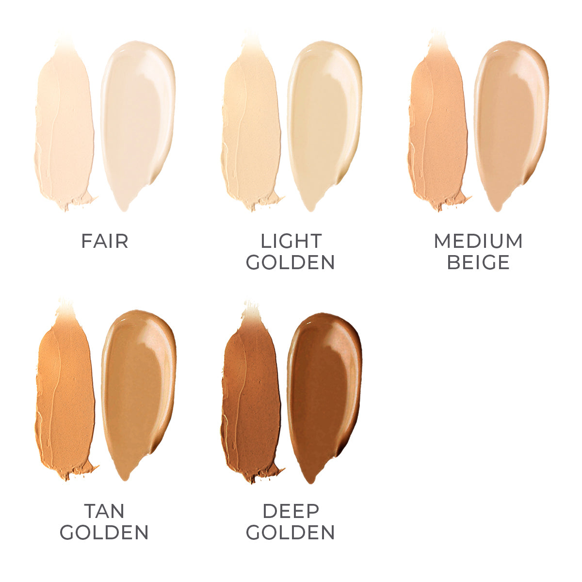 SMOOTH Creme Concealer and Foundation Duo shades