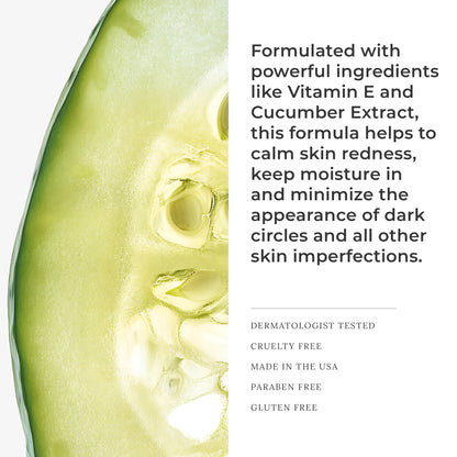 AMAZINGCONCEALER’s skincare-infused formula with Vitamin E and Cucumber Extract to soothe, hydrate, and perfect the skin.